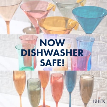 Unbreakable Colored Margarita Glasses - 15oz & Stylish