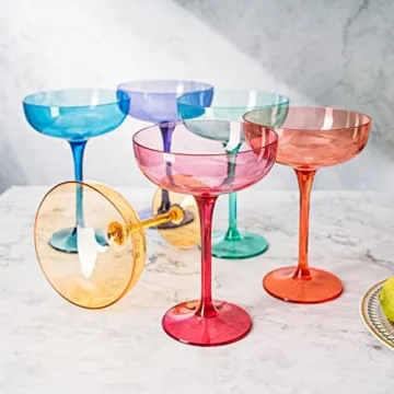 Unbreakable Colored Margarita Glasses - 15oz & Stylish