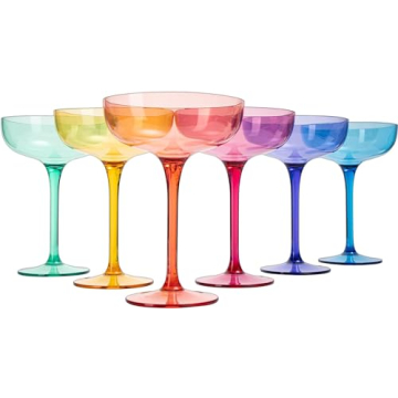 Unbreakable Colored Margarita Glasses - 15oz & Stylish