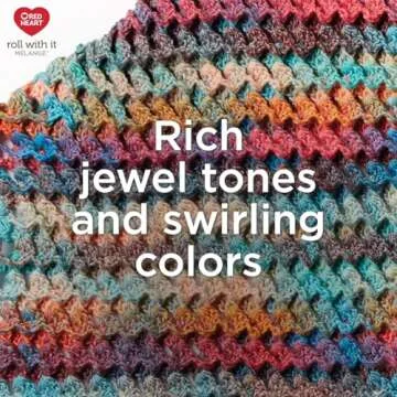 Durable Red Heart Roll with it Melange Show Time Yarn