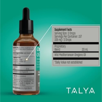 TALYA Oregano Oil for Immune Support & Digestive Health