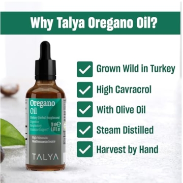 TALYA Oregano Oil for Immune Support & Digestive Health