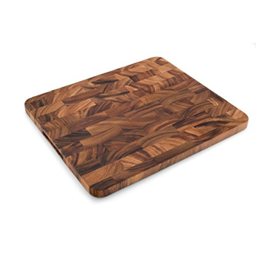 Ironwood Gourmet Oslo End Grain Utility Cutting Board - Premium Acacia Wood 14x16 Inches