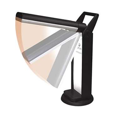 OttLite L139AB 13 Watt Desk Lamp with Swivel Base, Black