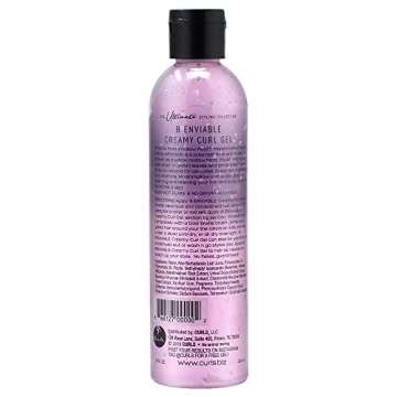 Curls The Ultimate Styling Collection B Enviable Creamy Curl Gel (Medium Hold), 8 Ounces, PINK