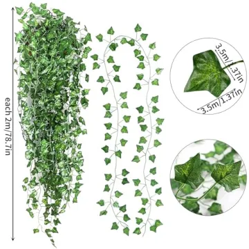 JPSOR 24pcs Artificial Ivy Garland for Home Decor