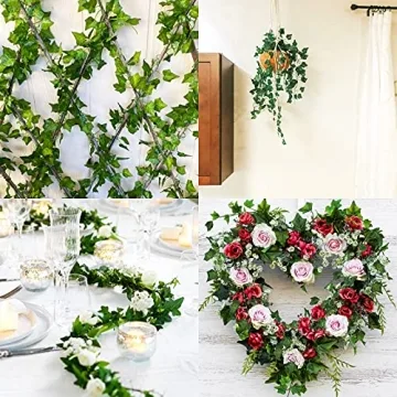 JPSOR 24pcs Artificial Ivy Garland for Home Decor