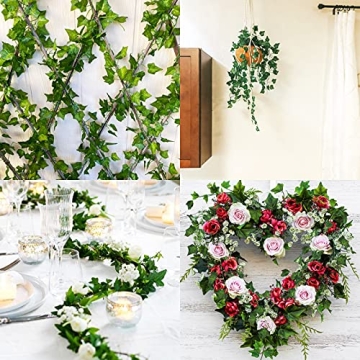 JPSOR 24pcs Artificial Ivy Garland for Home Decor