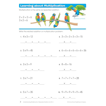 Multiplication & Division Workbook for Grades 3-4
