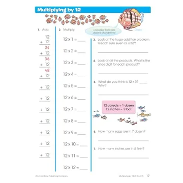 Multiplication & Division Workbook for Grades 3-4