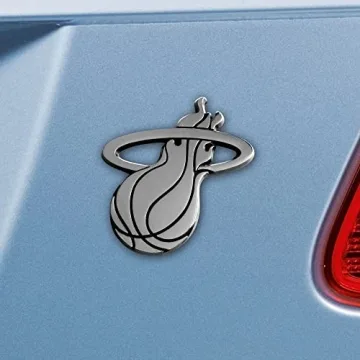 Miami Heat 3D Chrome Metal Car Emblem Premium Quality