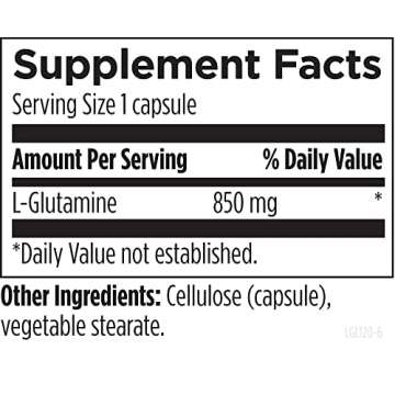 Designs for Health L-Glutamine Capsules for Wellness Support