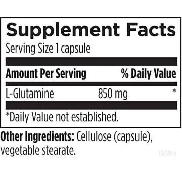 Designs for Health L-Glutamine Capsules for Wellness Support