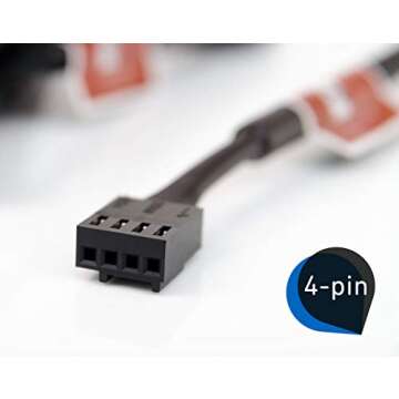 Noctua NF-S12A PWM chromax.Black.swap, Premium Quiet Fan, 4-Pin (120mm, Black)