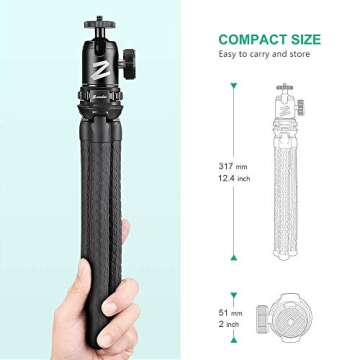 Versatile Flexible Camera Tripod for Creators and Travelers