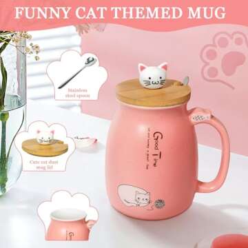 Cat Gifts for Cat Lovers, Cat Lover Gifts for Women, Birthday Gifts for Women, Cat Themed Gifts for Women, Thinking of You Gifts for Women, Unique Cat Mom Gifts for Women