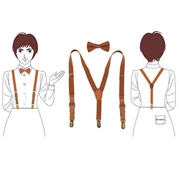 Stylish Hesenhan Suspenders & Bow Tie Set for Kids
