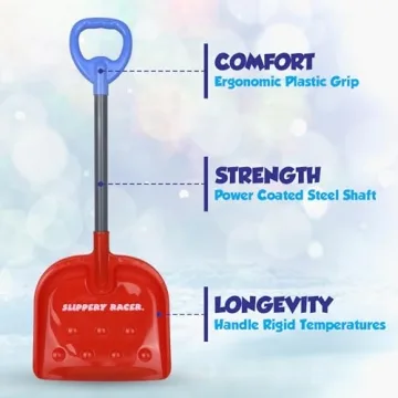 Slippery Racer Kids 27 Inch Snow Shovel for Fun Play