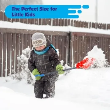 Slippery Racer Kids 27 Inch Snow Shovel for Fun Play