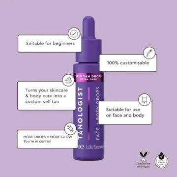 Tanologist Self Tan Drops Extra Dark for All Skin Types