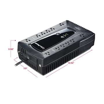 CyberPower AVRG900U AVR UPS System, 900VA/480W, 12 Outlets, Compact