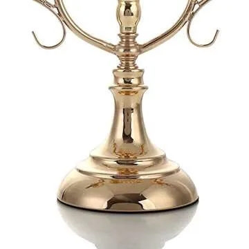 VINCIGANT 5 Candle Gold Candelabra - Elegant Centerpiece