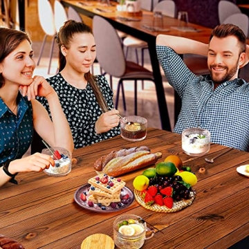 Elegant Vintage Glass Coffee Mugs Set with Lids and Spoons