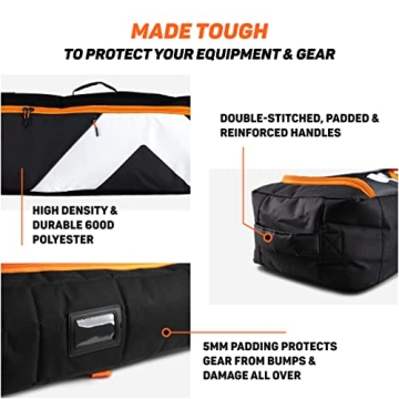 Premium Padded Ski Bag for Air Travel - Spacious & Durable