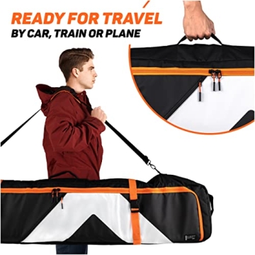 Premium Padded Ski Bag for Air Travel - Spacious & Durable