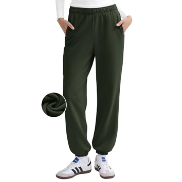 PUMIEY High Waisted Baggy Sweatpants for Women