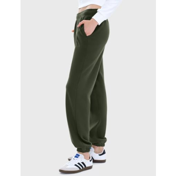 PUMIEY High Waisted Baggy Sweatpants for Women