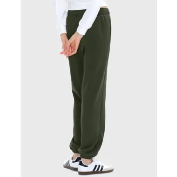 PUMIEY High Waisted Baggy Sweatpants for Women