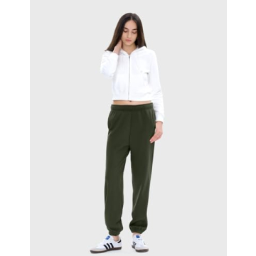 PUMIEY High Waisted Baggy Sweatpants for Women