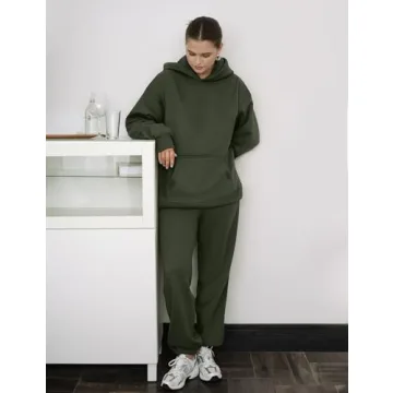 PUMIEY High Waisted Baggy Sweatpants for Women