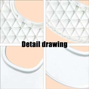 High Chair Tray Compatible with Stokke Tripp Trapp Chair with Smooth Surface and Strong Suction - Made from Food Safe Plastic (BPA BPS BPF Lead and Phthalate Free) - White