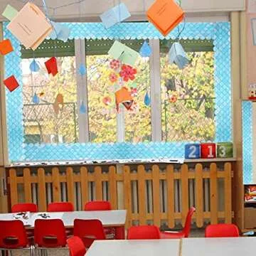 Turquoise Scallops Bulletin Board Border 65.6 Feet
