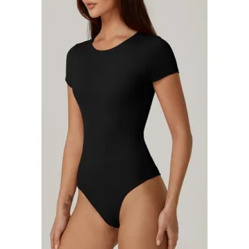 Shop the QINSEN Black Bodysuit for Women Stylish Comfort
