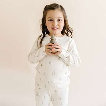 MakeMake Organics GOTS Certified Organic Cotton Snap Romper Footies Baby Infant Clothes Unisex Long ...