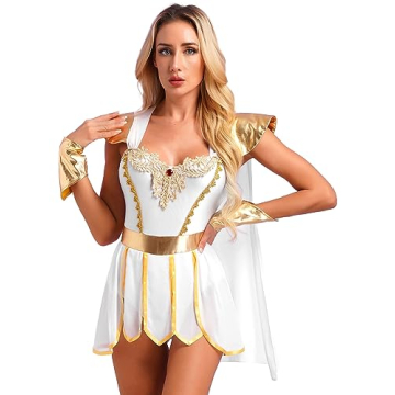 Elegant Xnihocha Roman Empress Toga Dress for Women