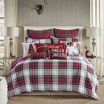Spencer Plaid King Sham - Luxurious Christmas Design