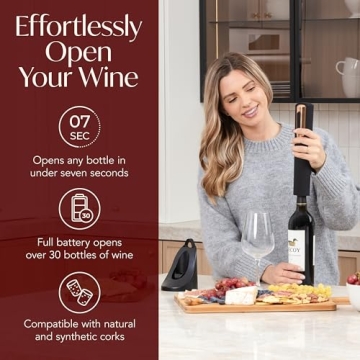 Rechargeable Electric Wine Opener for Effortless Corking