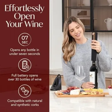 Rechargeable Electric Wine Opener for Effortless Corking