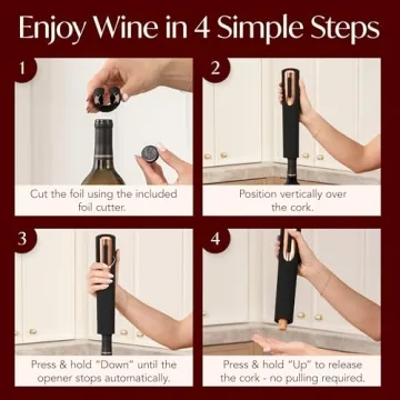 Rechargeable Electric Wine Opener for Effortless Corking