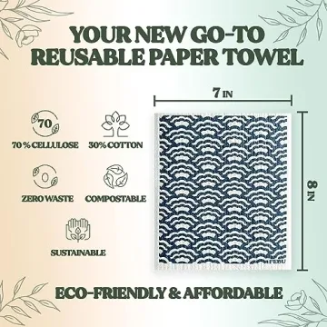 FEBU Swedish Dishcloths | Eco-Friendly, Reusable Cleaning Cloths