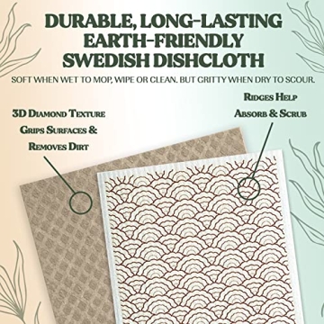FEBU Swedish Dishcloths | Eco-Friendly, Reusable Cleaning Cloths