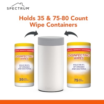 Spectrum Rust-Resistant Disinfecting Wipes Dispenser