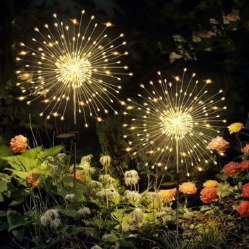 GIGALUMI 120LED Garden Outdoor Decor Lights, 2 Pack