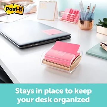Stylish Post-it Pop-up Note Dispenser in Rose Gold
