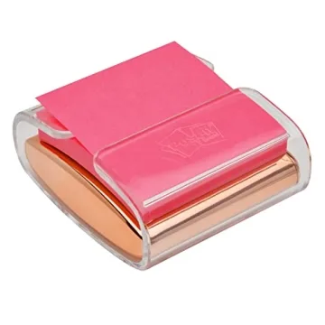 Stylish Post-it Pop-up Note Dispenser in Rose Gold