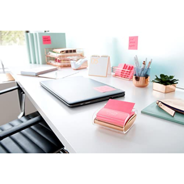 Stylish Post-it Pop-up Note Dispenser in Rose Gold